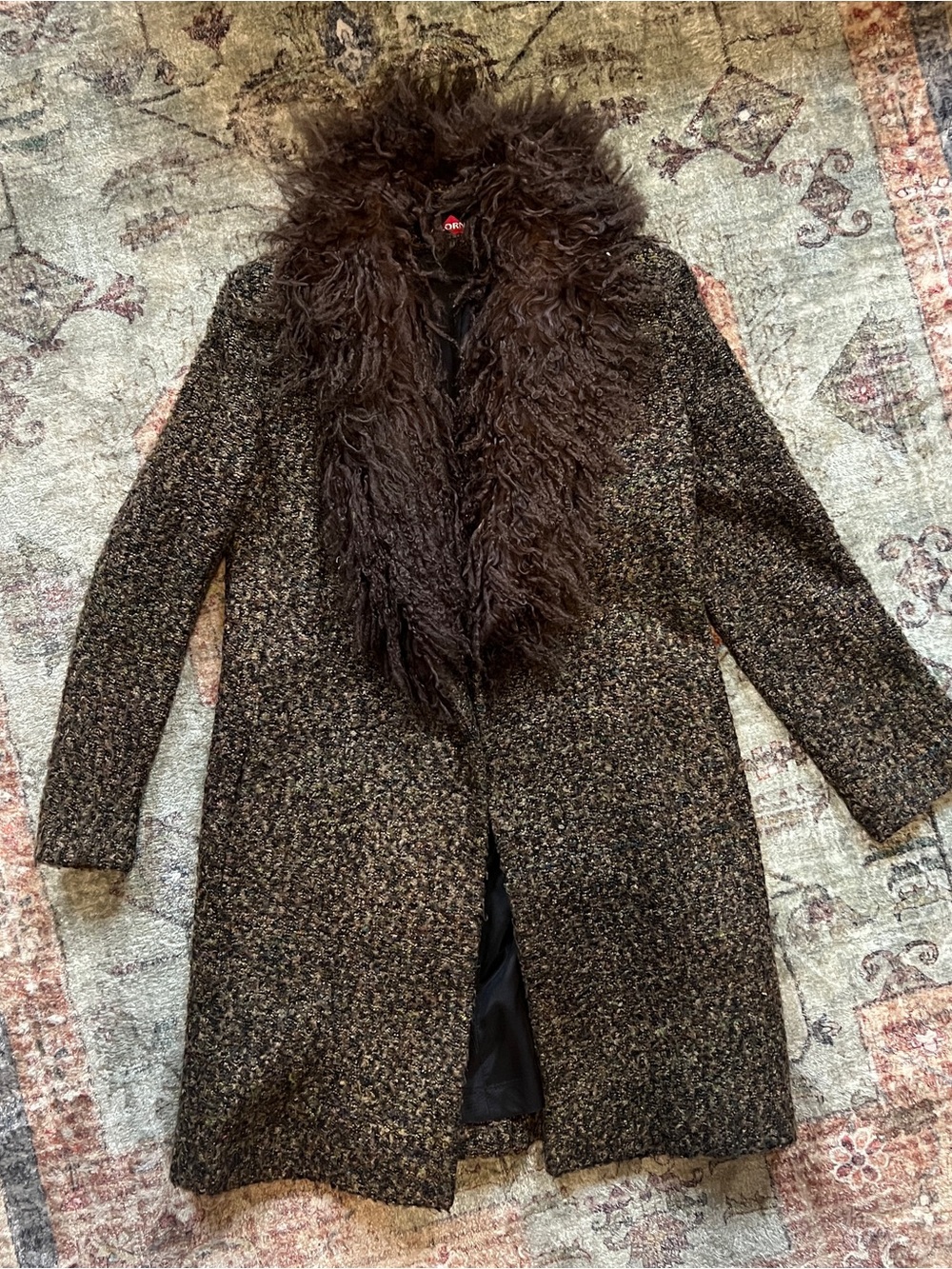Vintage penny lane Women’s Mongolian fur Y2K Coat